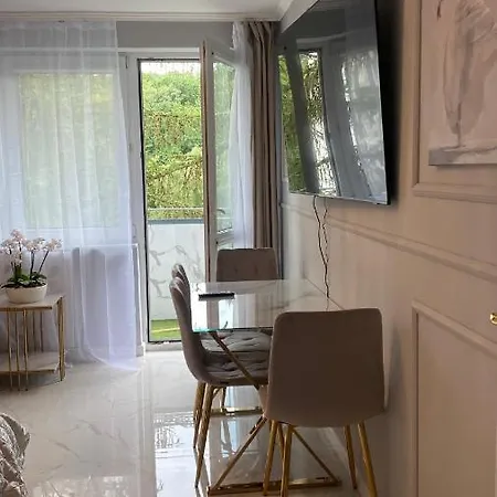 Gold Glamour Z Dwoma Sypialniami, Duzy Balkon Lägenhet Sopot