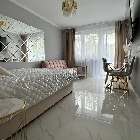 Gold Glamour Z Dwoma Sypialniami, Duzy Balkon *