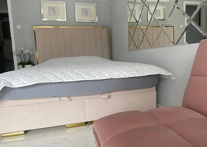 Gold Glamour Z Dwoma Sypialniami, Duzy Balkon * 索波特